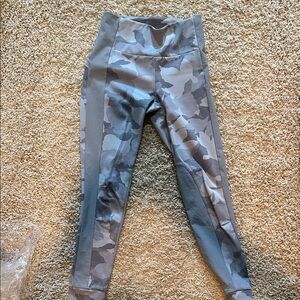 Athleta  Gray Camouflage Leggings